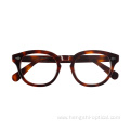 Customized Half Eye Glass Prescription Eyeglasses Round Acetate Glasses Frames For Women